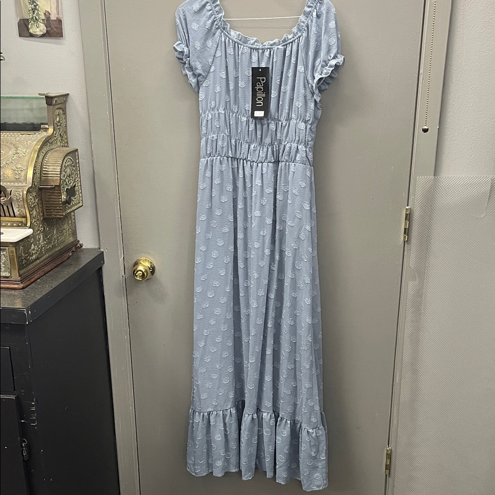 Papillon Blanc Light Blue Maxi Dress—Make an OFFER!